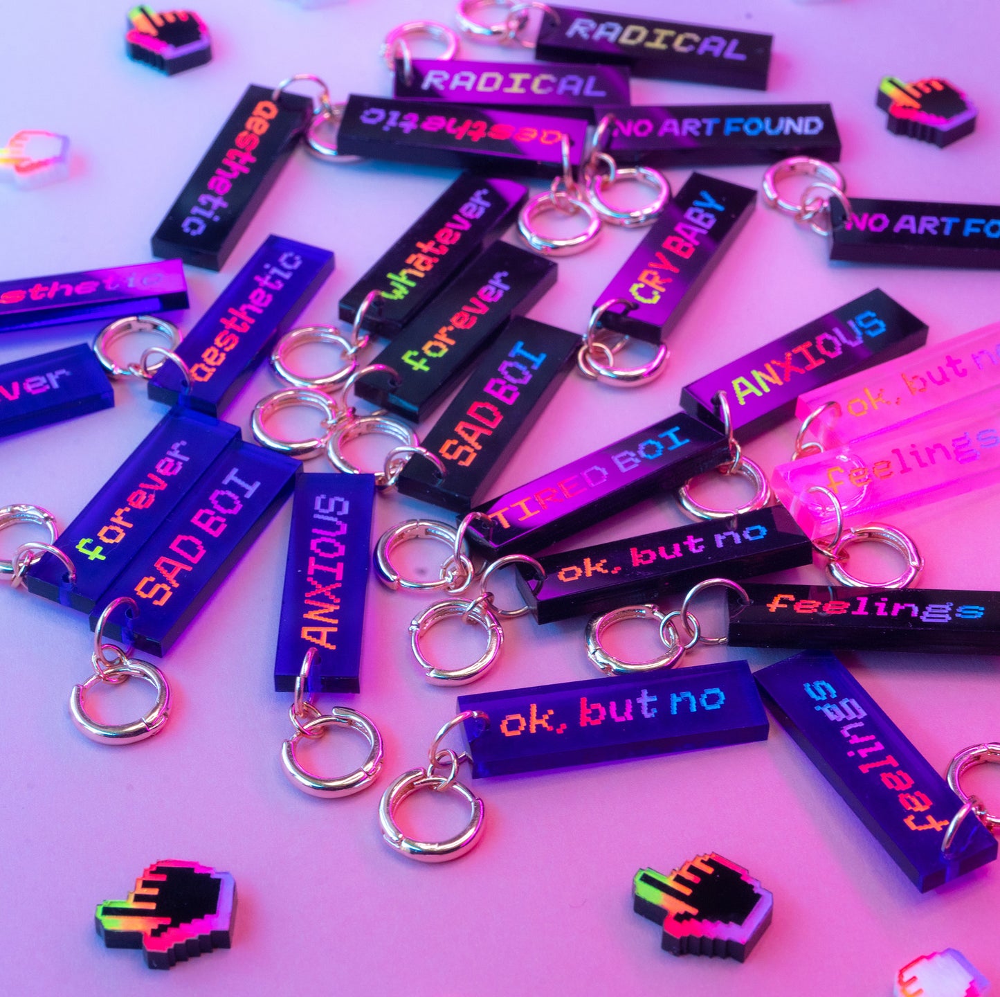 Pixel text tags