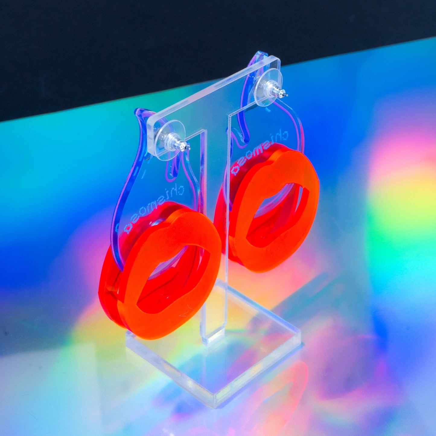 Chismosa neon blue dangles