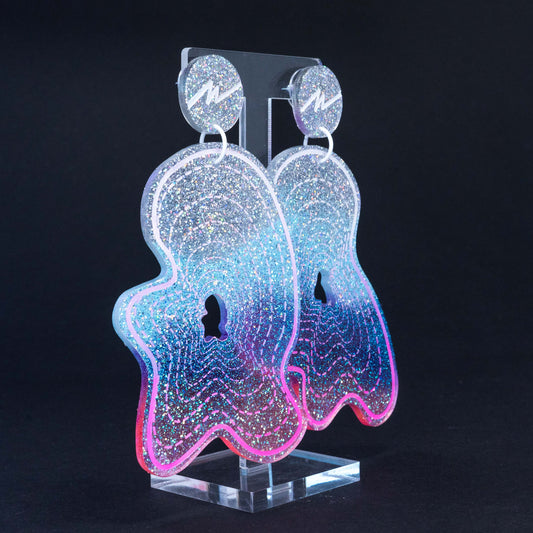 Galaxy large resin blob dangles