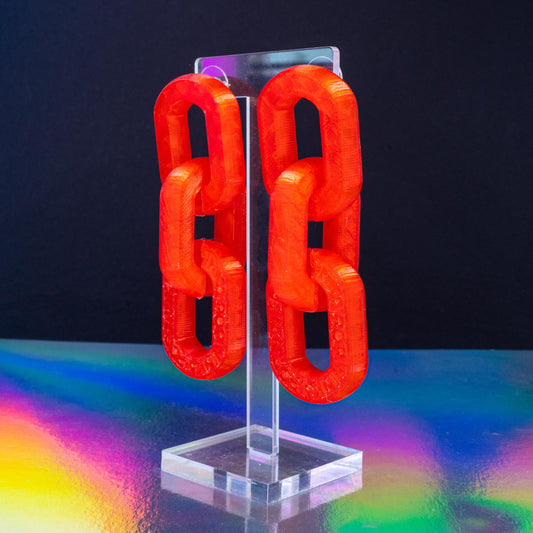 Neon red triple 3D LINK