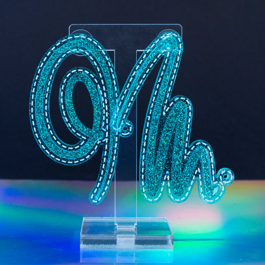 Squiggle n.3 emerald glitter