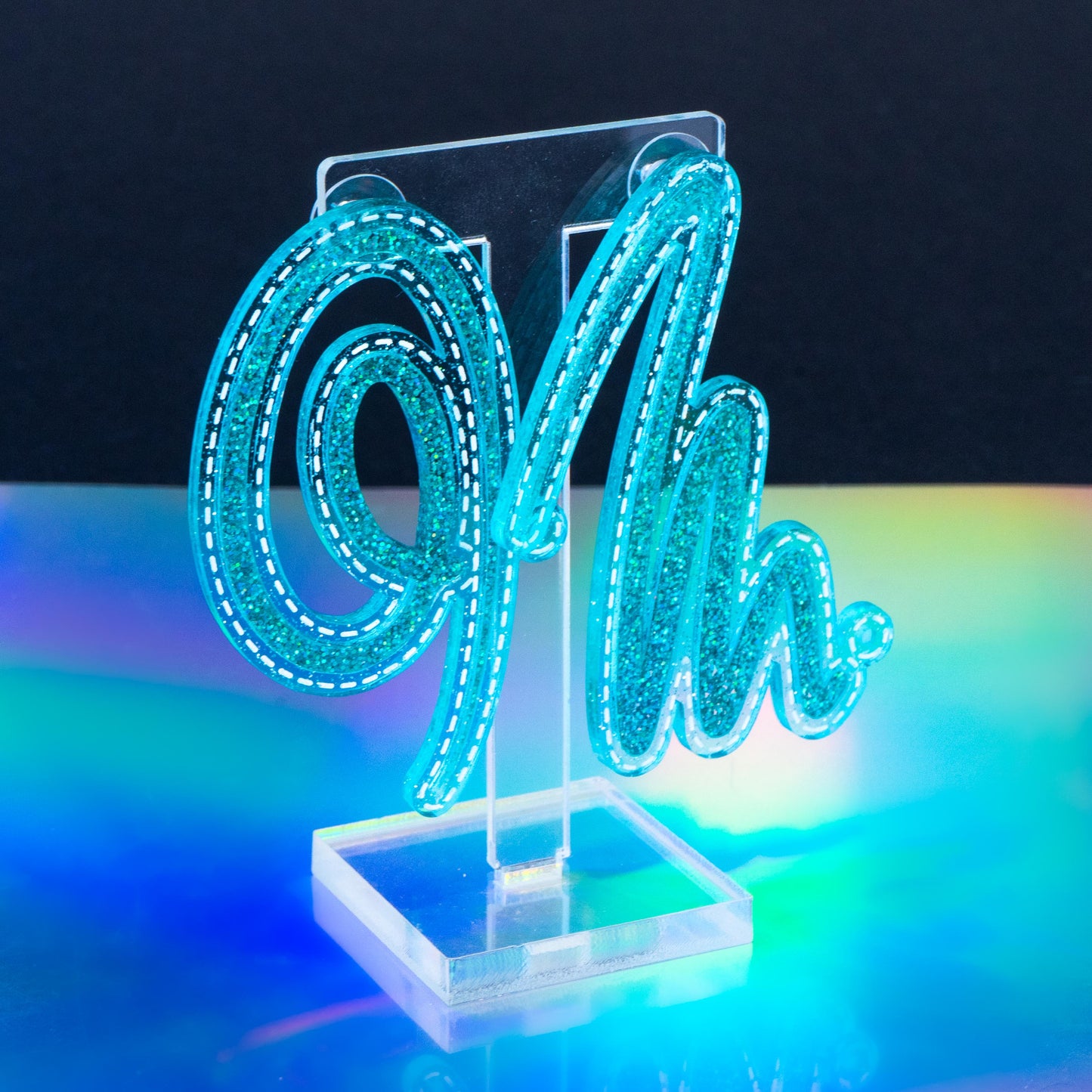 Squiggle n.3 emerald glitter
