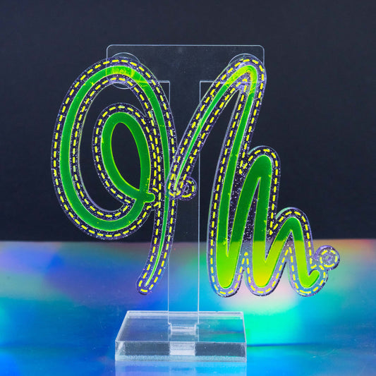 Squiggle n.3 lilac and yellow