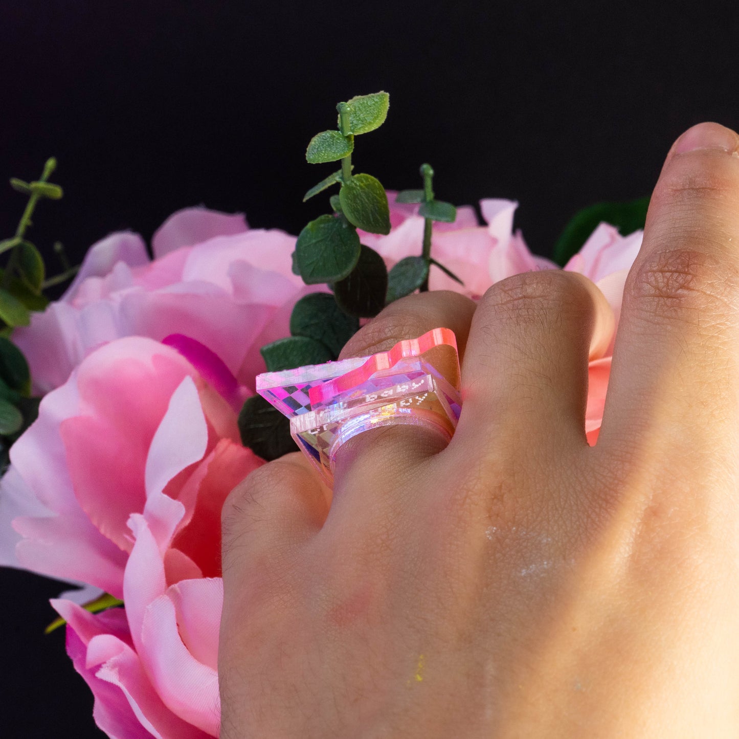 Anxious / cry baby triple ring set