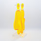 Vaporwave large yellow blob dangles (pink outline)