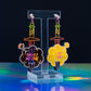 Behind your back black and iridescent dangles