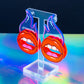 Chismosa neon blue dangles