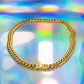 Gold stainless steel chain necklace