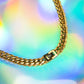 Gold stainless steel chain necklace