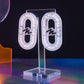 Iridescent marble extra large LINK studs