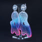 Galaxy large resin blob dangles