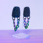 Medium black thick chain Rock dangles