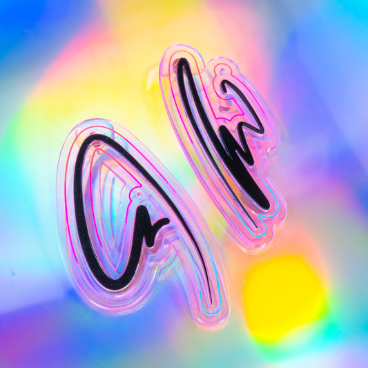 Squiggle n.2 neon pink