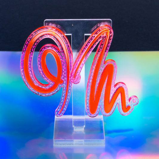 Squiggle n.3 pink and red