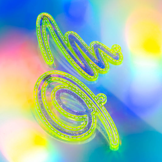 Squiggle n.3 yellow and lilac