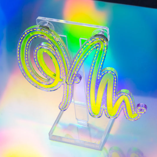 Squiggle n.3 lilac and yellow