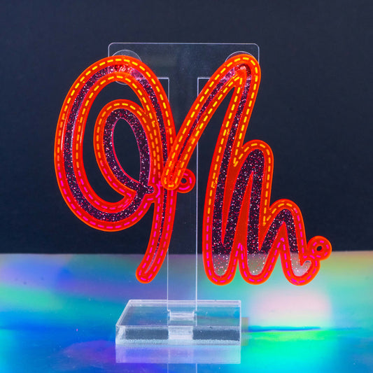 Squiggle n.3 red and pink