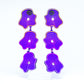 Vaporwave purple triple blob dangles