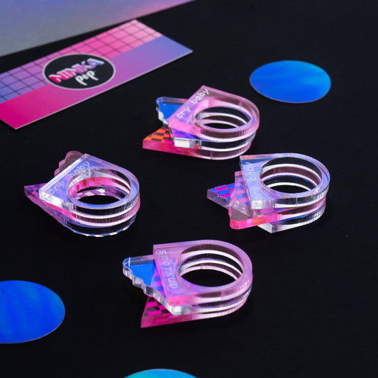 Anxious / cry baby triple ring set