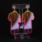 Neon pink rainbow naked boi statue dangles