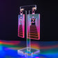 Neon pink Void dangles